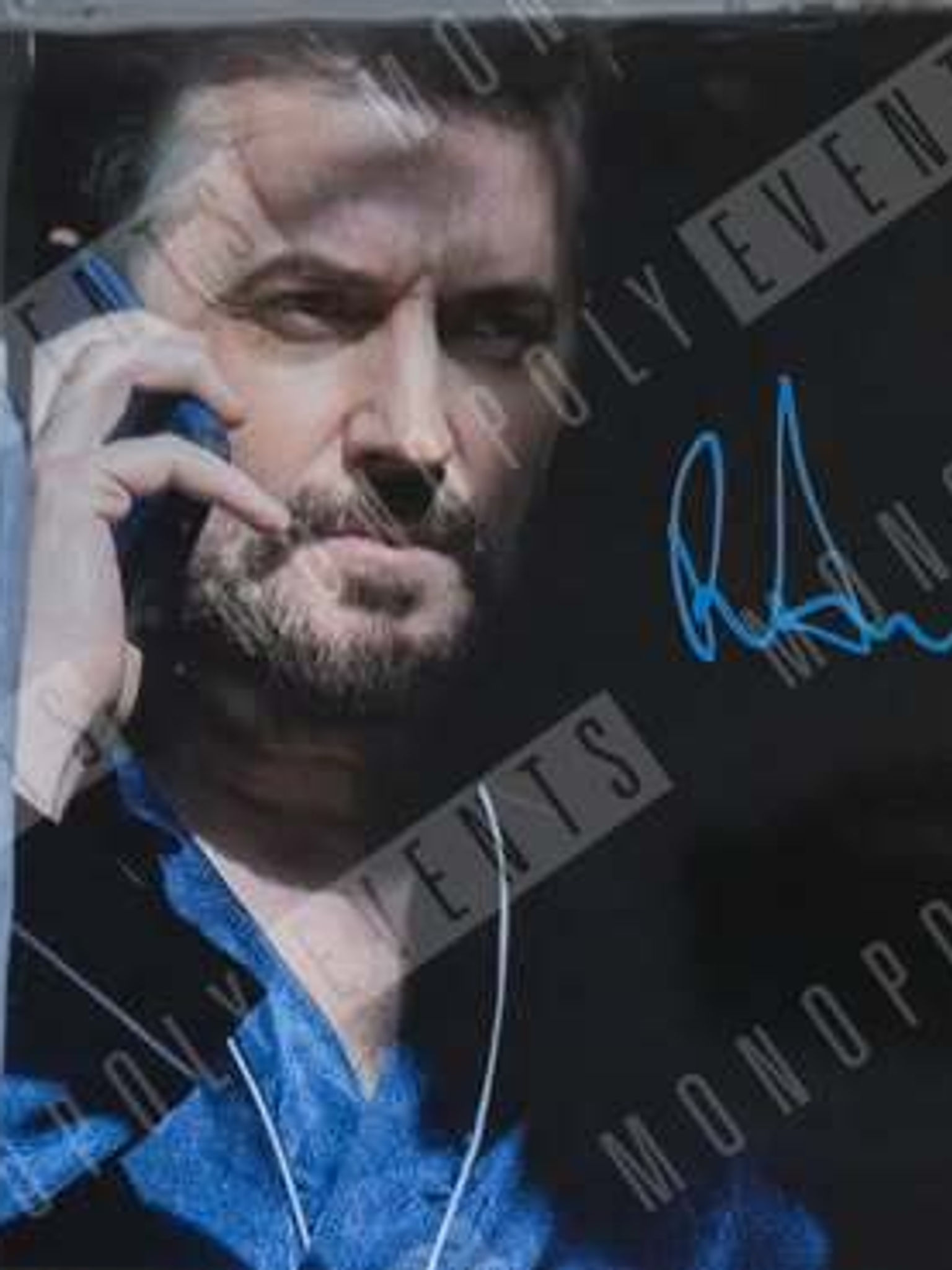 Richard Armitage Signed Harlan Coben�s Missing You Phone 10x8� Print in Blue
