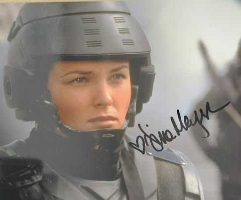 Dina Meyer Signed Starships Troopers 10x8” Print