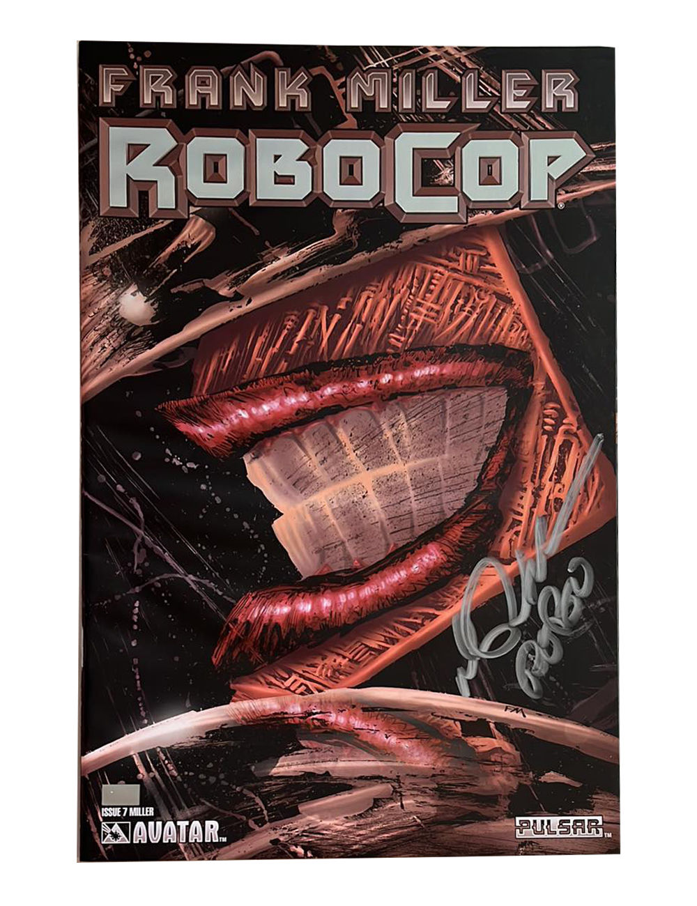 Robocop Miller #7 Comic With Official COA Signed by Peter Weller