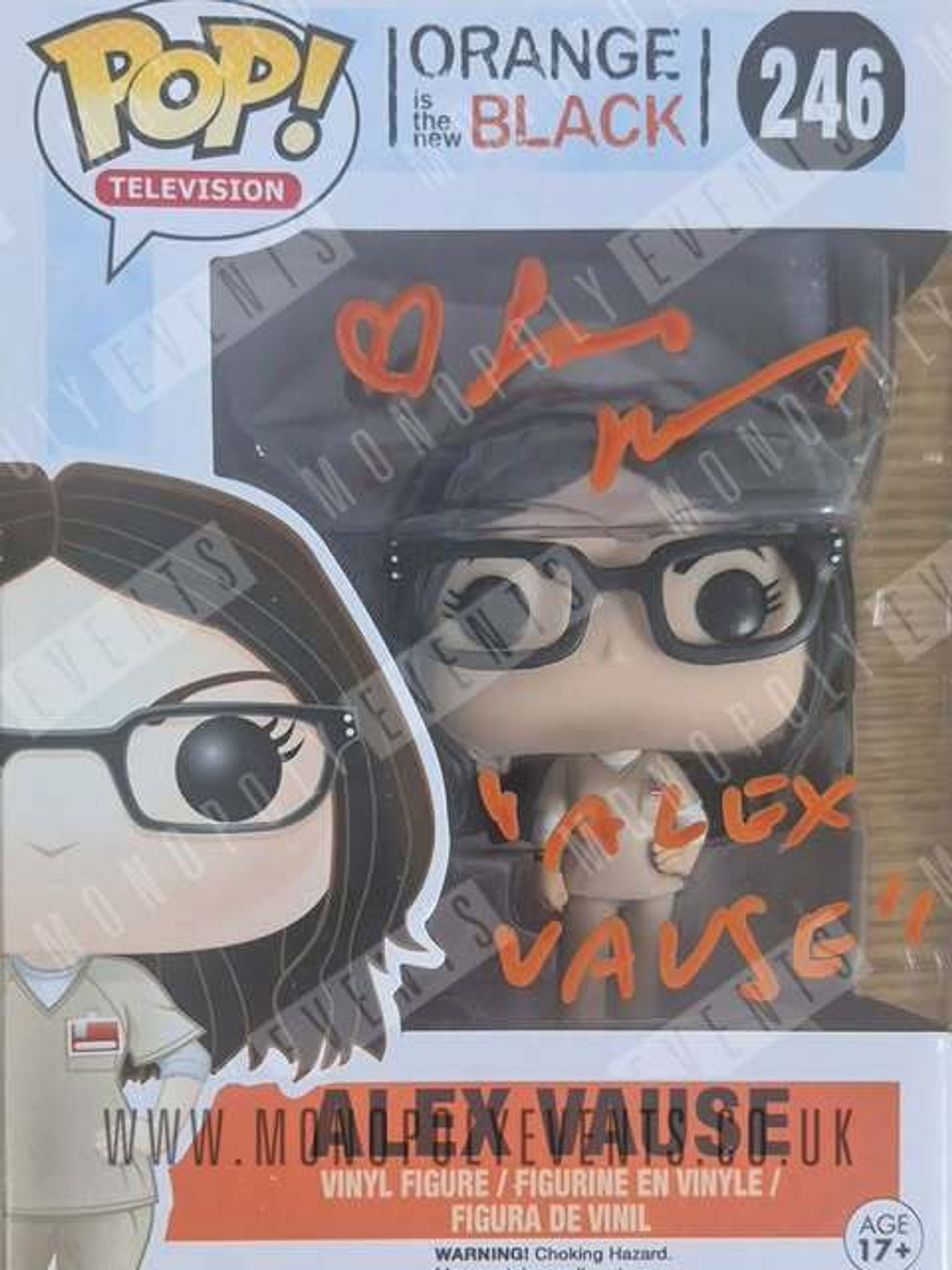 Laura Prepon Signed Funko #246 Television Orange is the New Black Alex Vause
