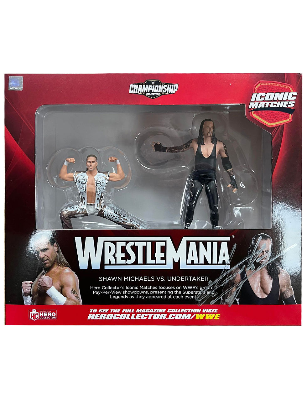 Thumbnail: WWE Wrestlemania 25 Statue Set With Magazine Signed By The Undertaker
