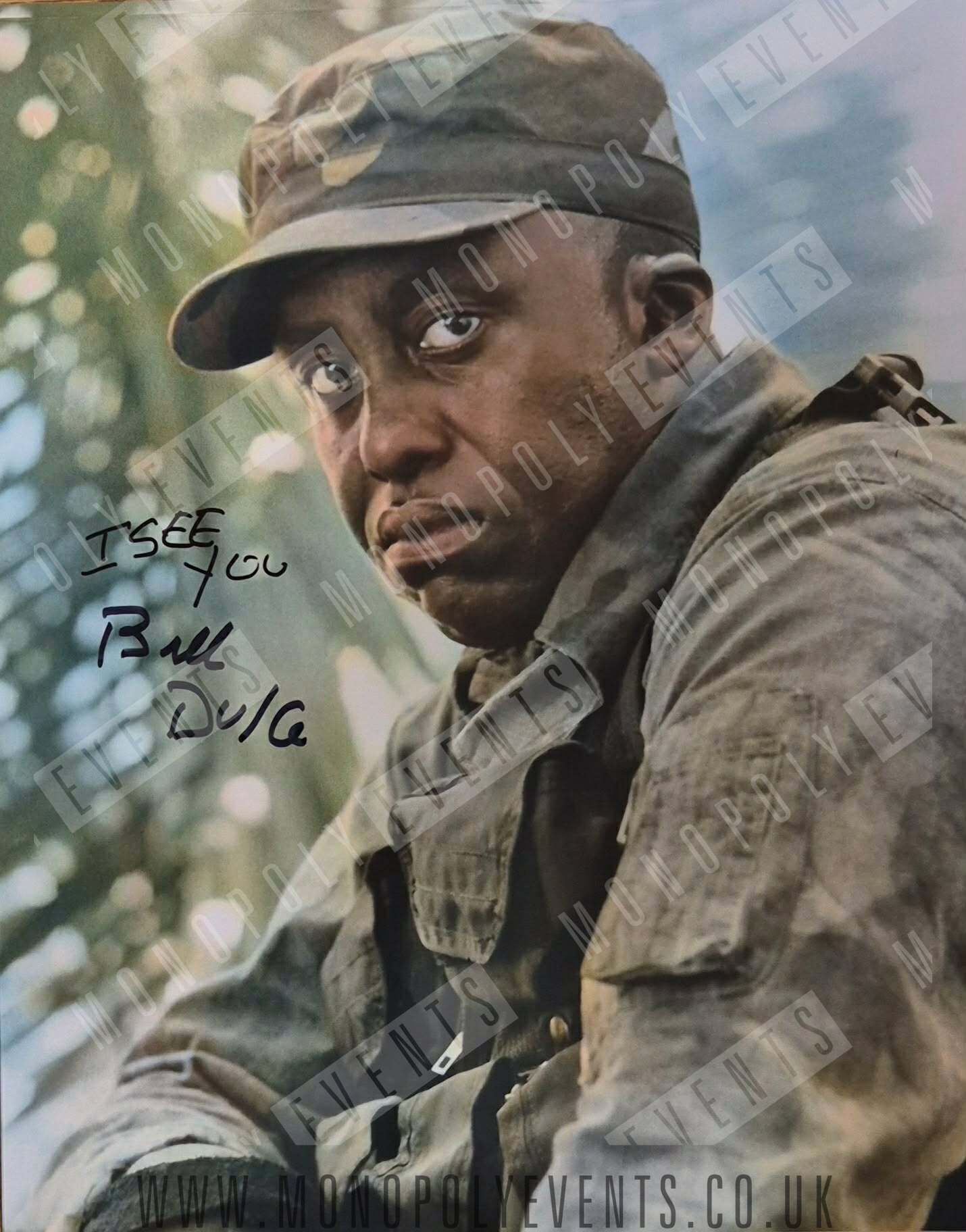 Bill Duke Signed Predator 8x10" Print Central I See You