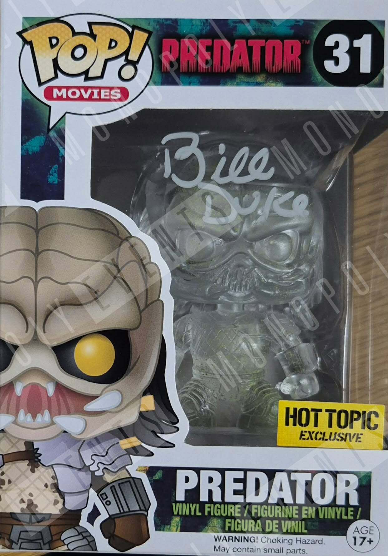 Bill Duke Signed Funko #31 Movies Predator Camo Hot Topic