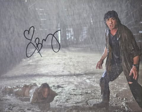 Julie Benz Signed Rambo Raining 10x8” Print