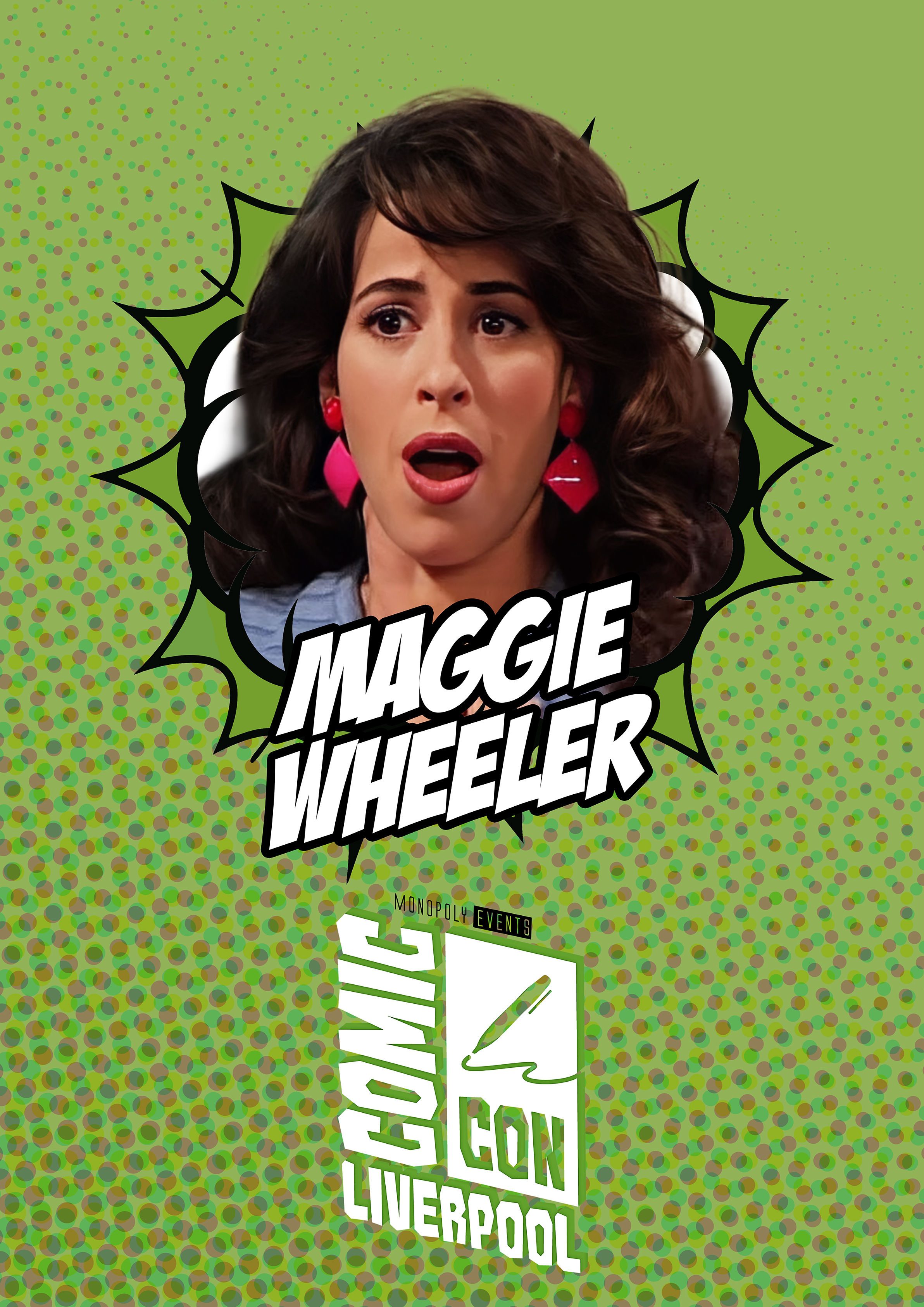 Maggie Wheeler Signed Comic Con Liverpool A0 Poster