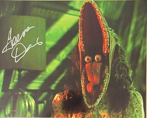 Geena Davis Signed Beetlejuice Mouth Monster 10x8” Print