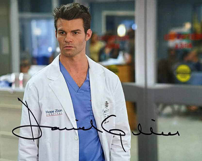 10x8" Saving Hope Dr Joel Print Signed by Daniel Gillies