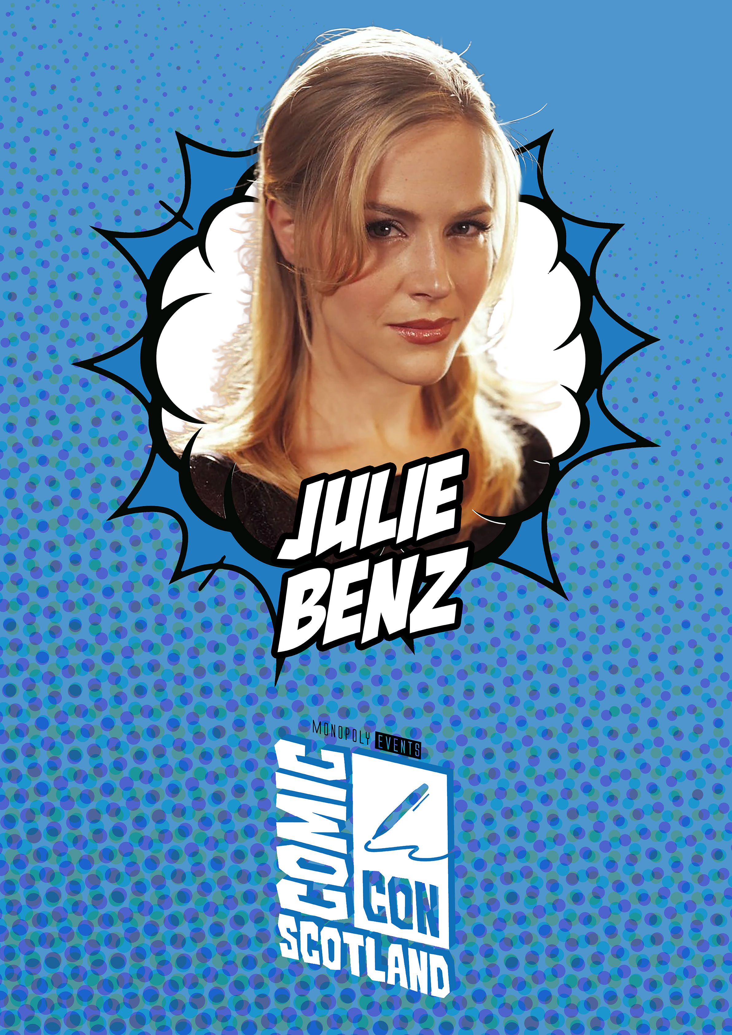 Julie Benz Signed Comic Con Scotland (Edinburgh) A0 Poster