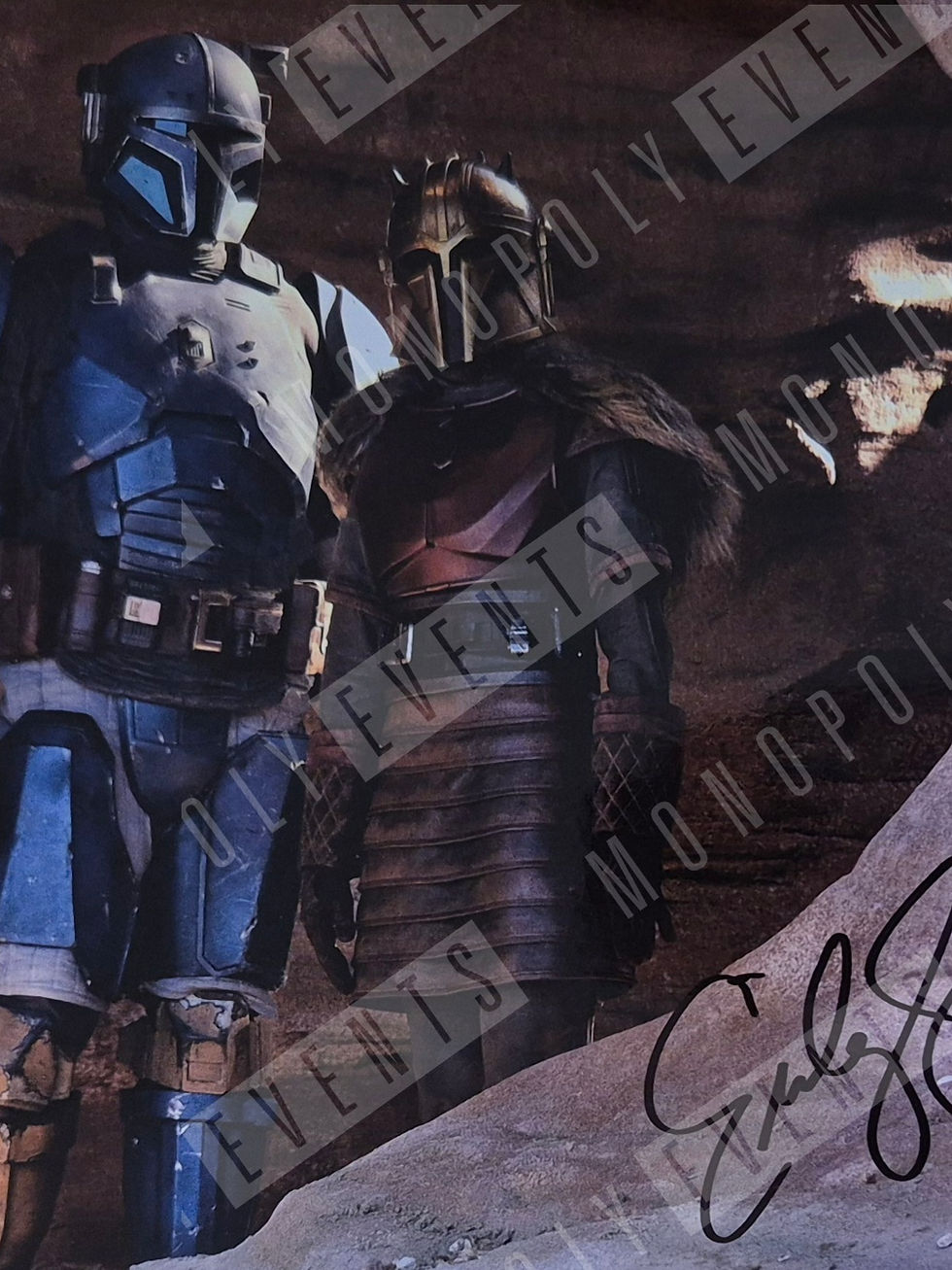 Thumbnail: Emily Swallow Signed The Mandalorian Hill Cave 10x8" Print