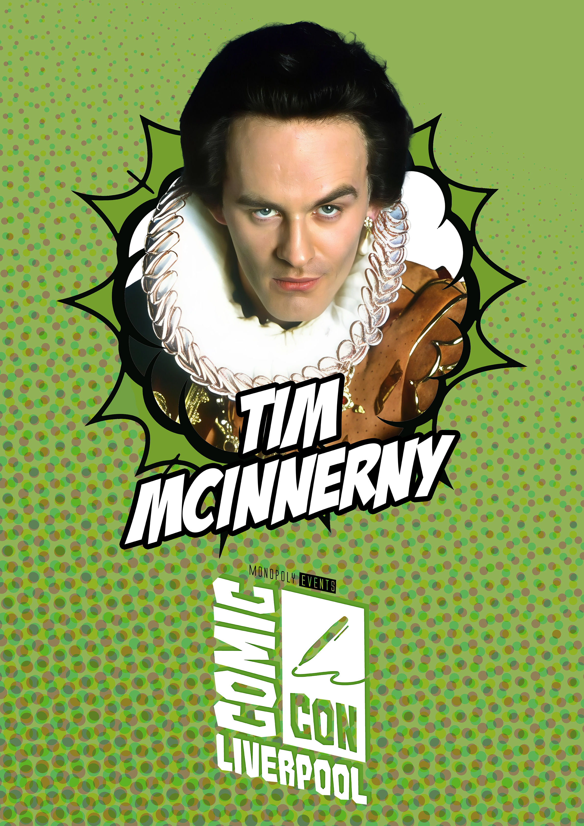 Tim McInnerny Signed Comic Con Liverpool A0 Poster