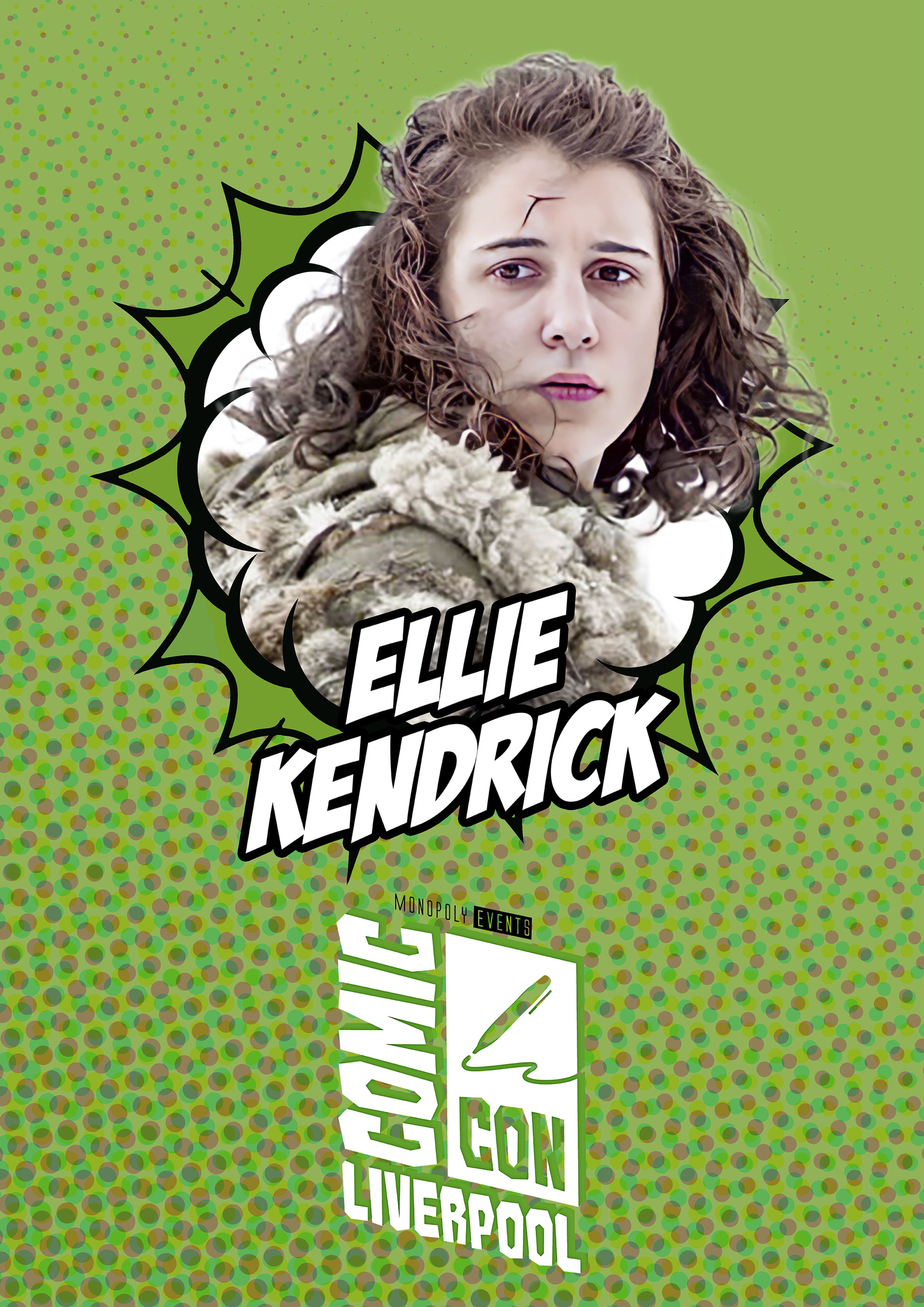 Ellie Kendrick Signed Comic Con Liverpool A0 Poster