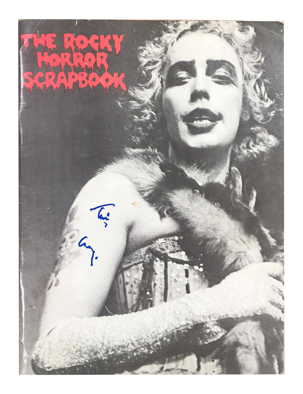 Rare Rocky Horror Scrapbook Signed by Tim Curry