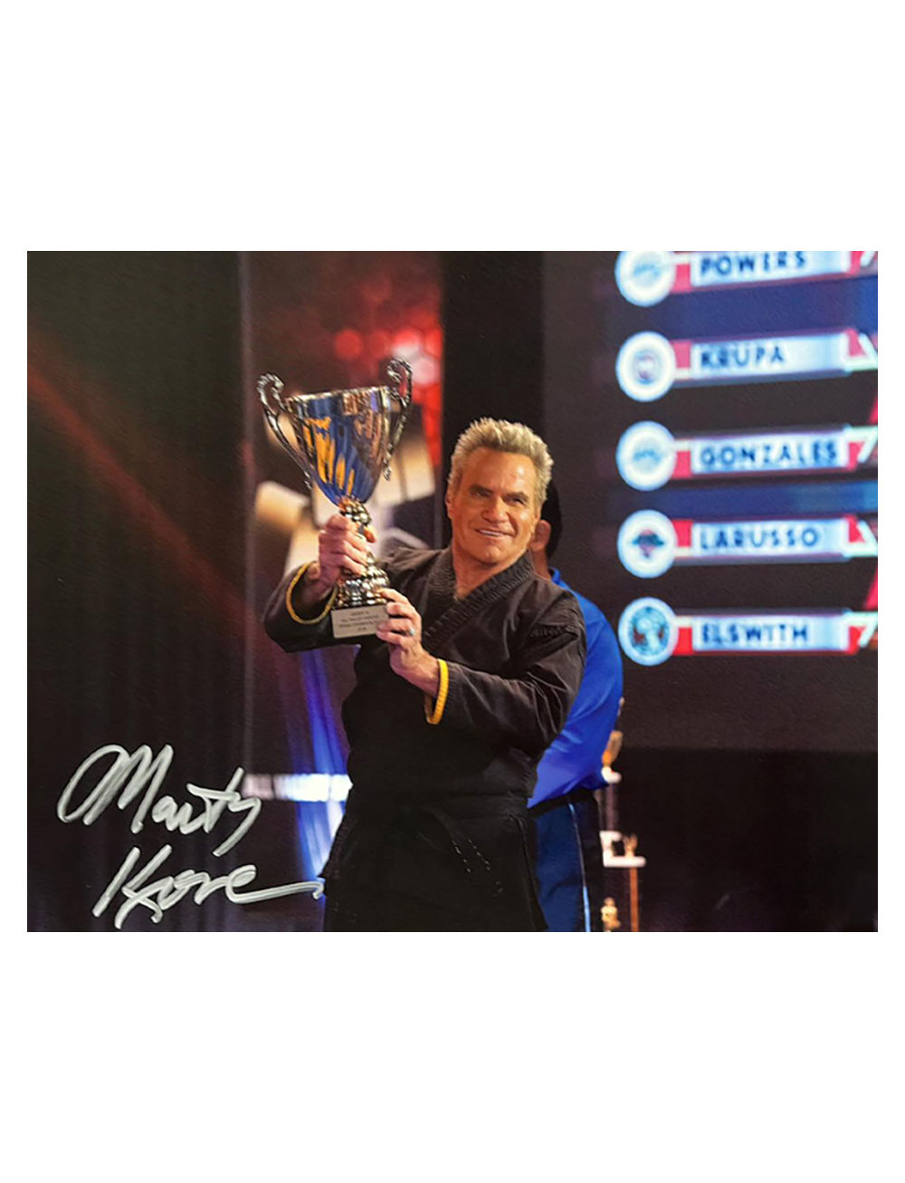 10x8" Cobra Kai Print Signed by Martin Kove