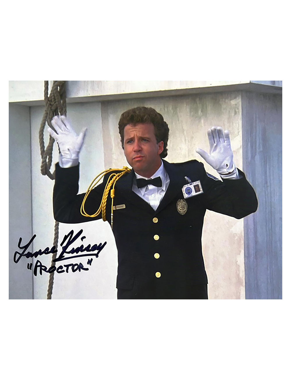 10x8" Police Academy Print Signed by Lance Kinsey