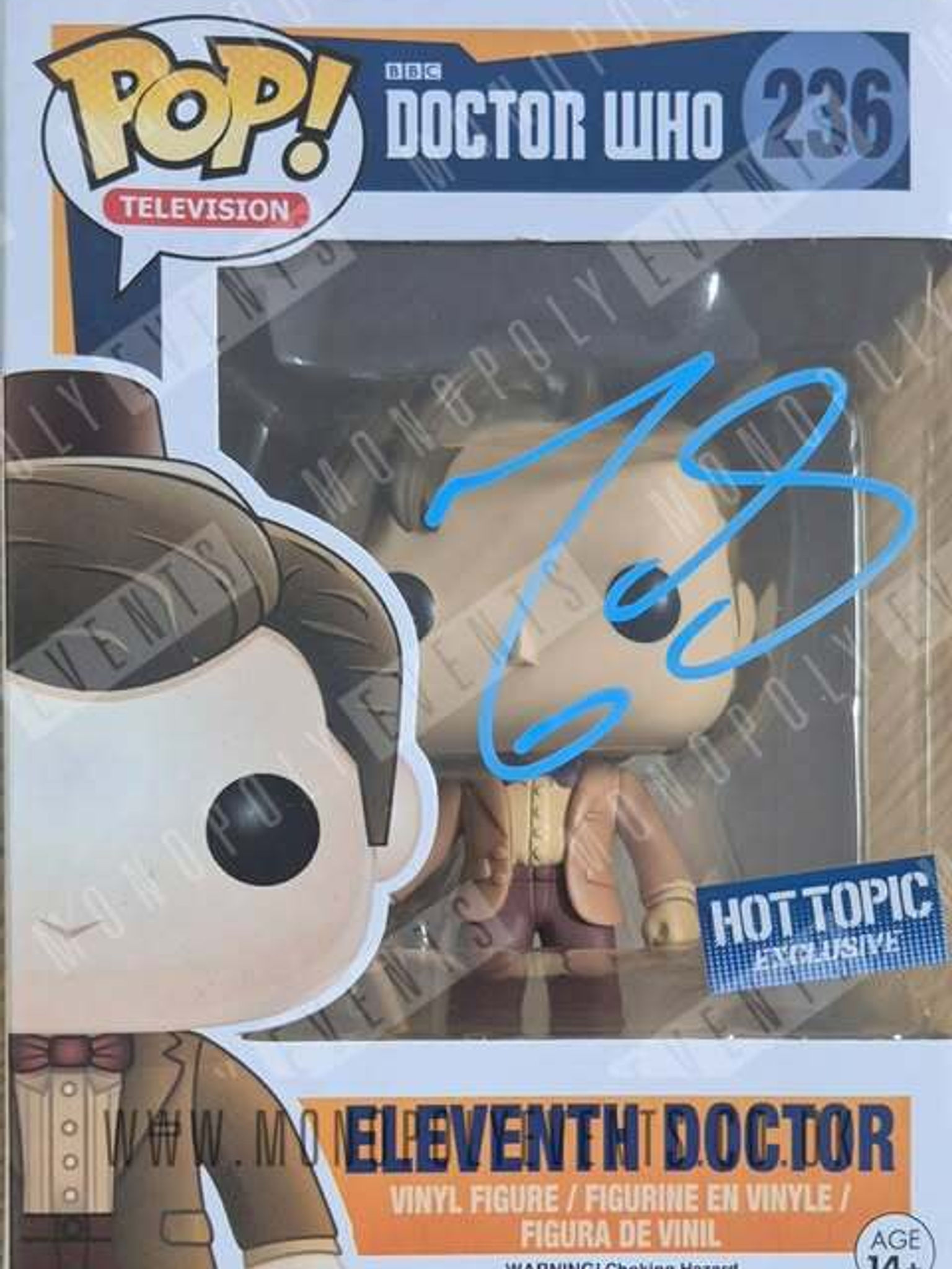 Matt Smith Signed Funko #236 Television Doctor Who Eleventh Doctor