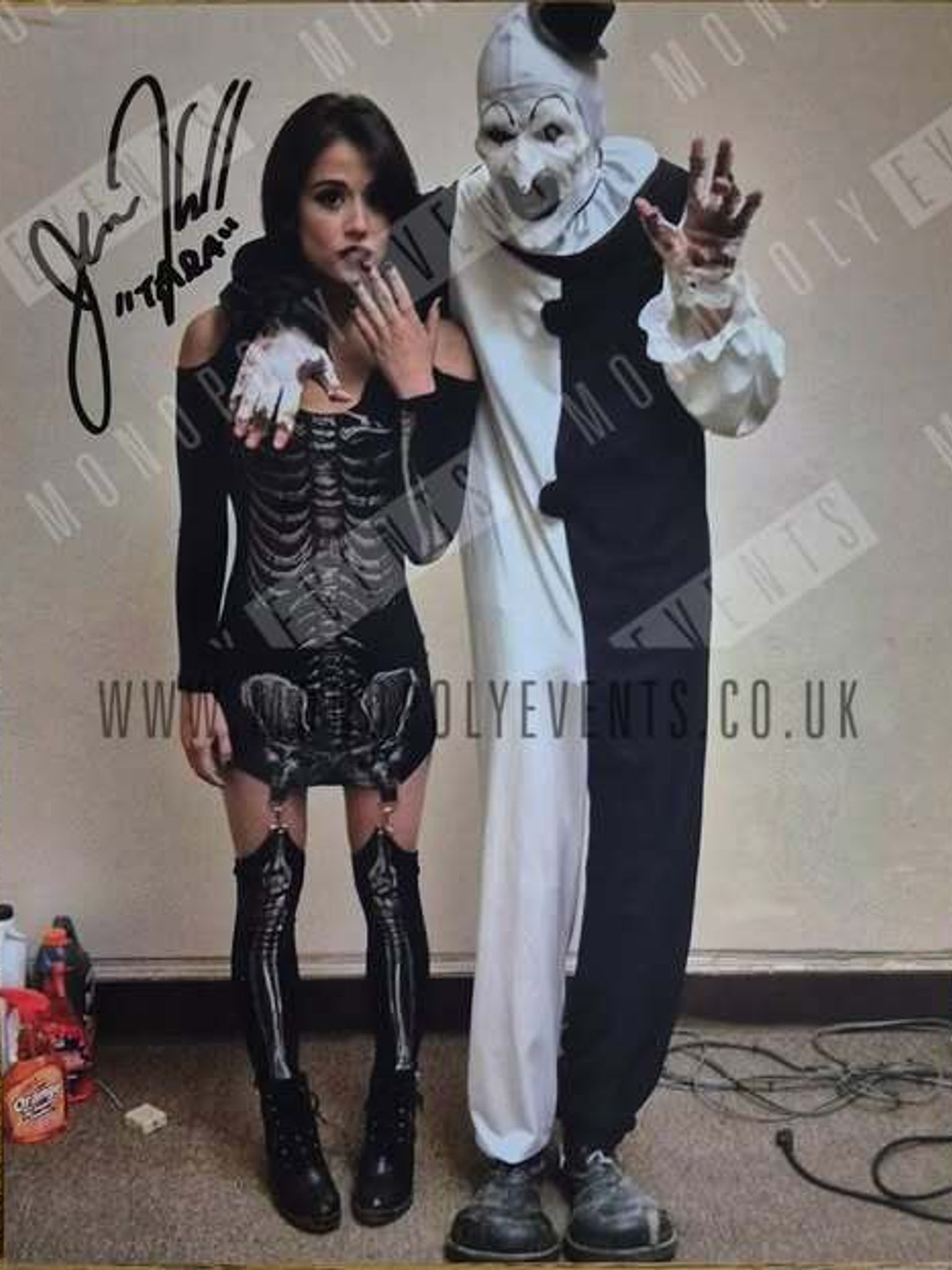 Jenna Kannell Signed Terrifier Clown 8x10” Print
