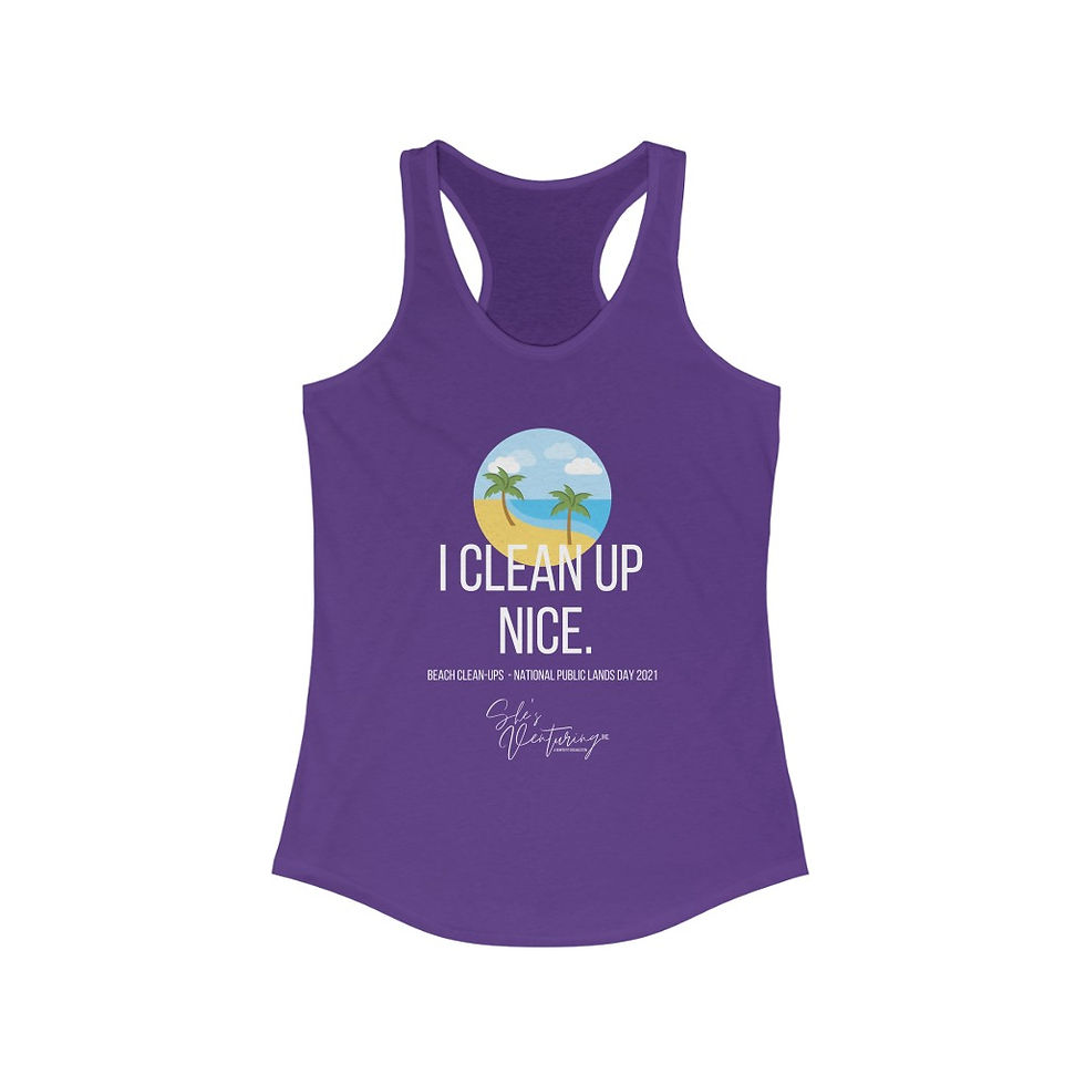 縮圖：I Clean Up Nice - Fundraiser for Florida State Parks Women's Racerback Tank
