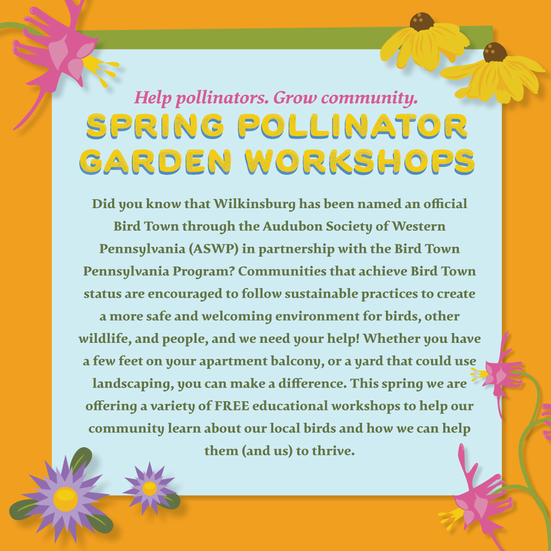 Social media graphics for the spring pollinator series