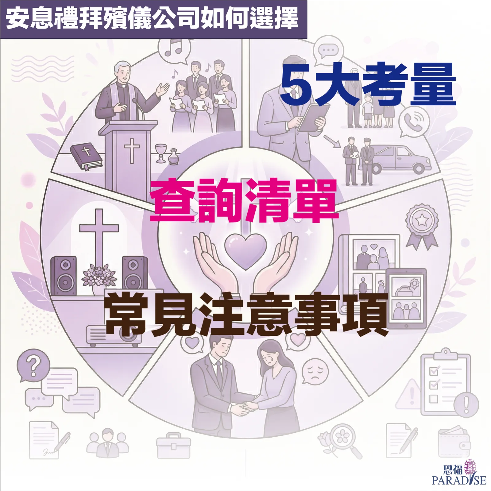 家屬與恩福殯儀顧問商討安息禮拜安排的情境
