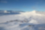 Snow-covered plateau and mountains near Finse Norway that portrayed the ice planet Hoth in The Empire Strikes Back