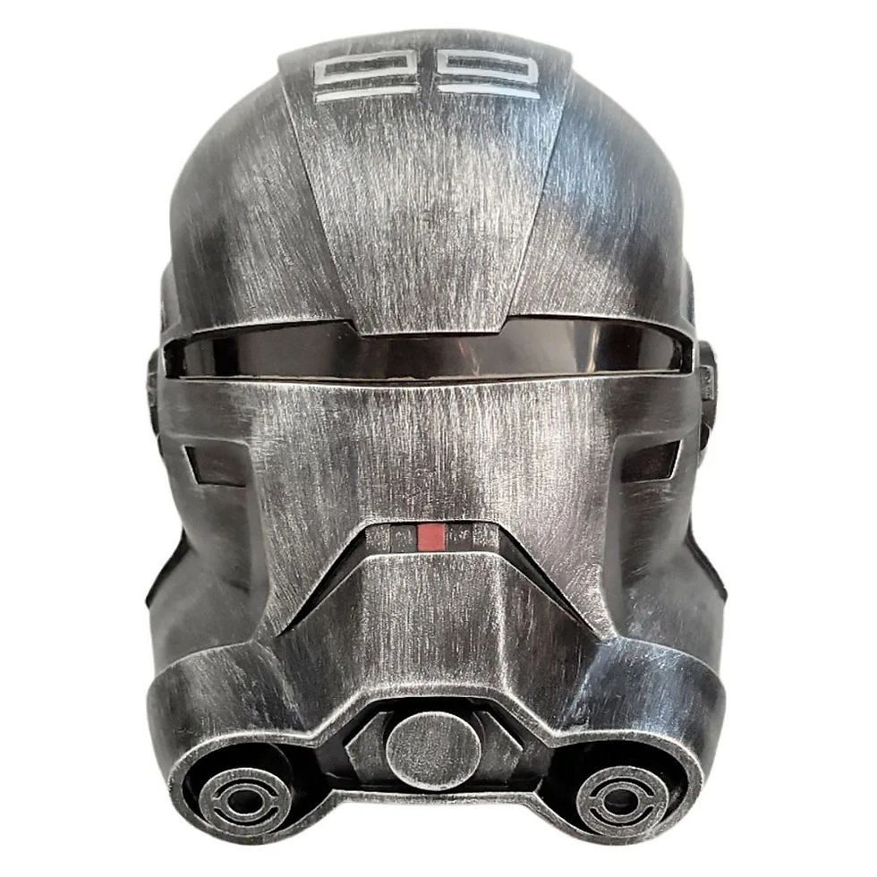Bad Batch Echo helmet replica 1:1 wearable Clone Force 99 front view sensor detail