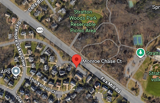 Overhead map of Monroe Chase