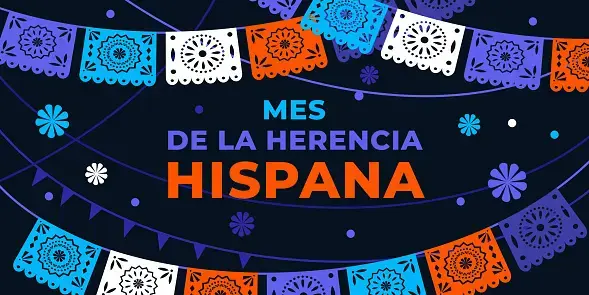 Mes de la Herencia Hispana con colores