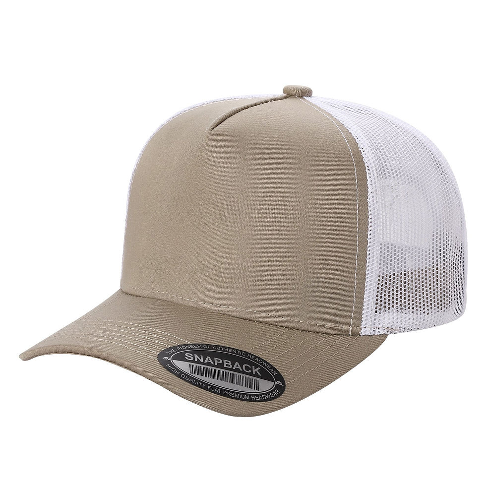 Thumbnail: CURB TWO COLOR TRUCKER MESH SNAPBACK CAPS