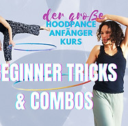 Flyer für den großen Hula Hoop Beginner Tricks und Combos Kurs