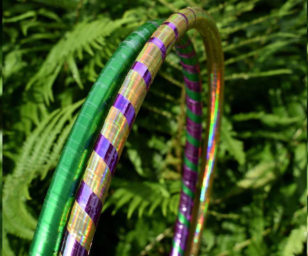 Miniaturbild: Spiral Hula Hoop mit Farbübergängen in 16mm hdpe oder Polypro
