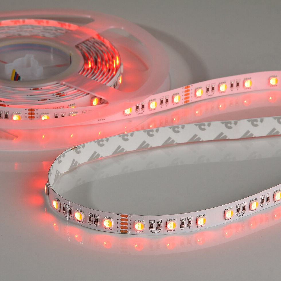 Miniaturbild: Flex Stripe 24V, 19.2W, RGBW/2700K, CRI90, 60LED, IP20, 12mm