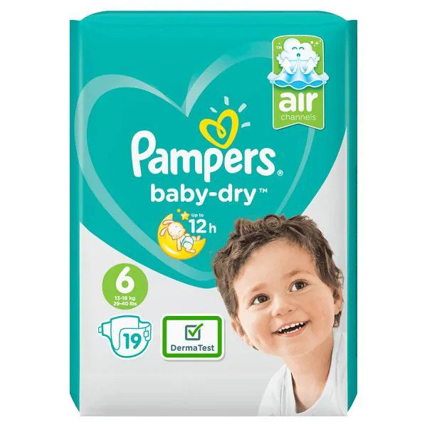 pampers nappies size 6