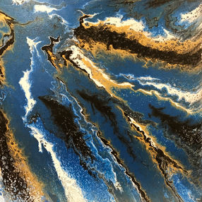 Blue Ice Painting