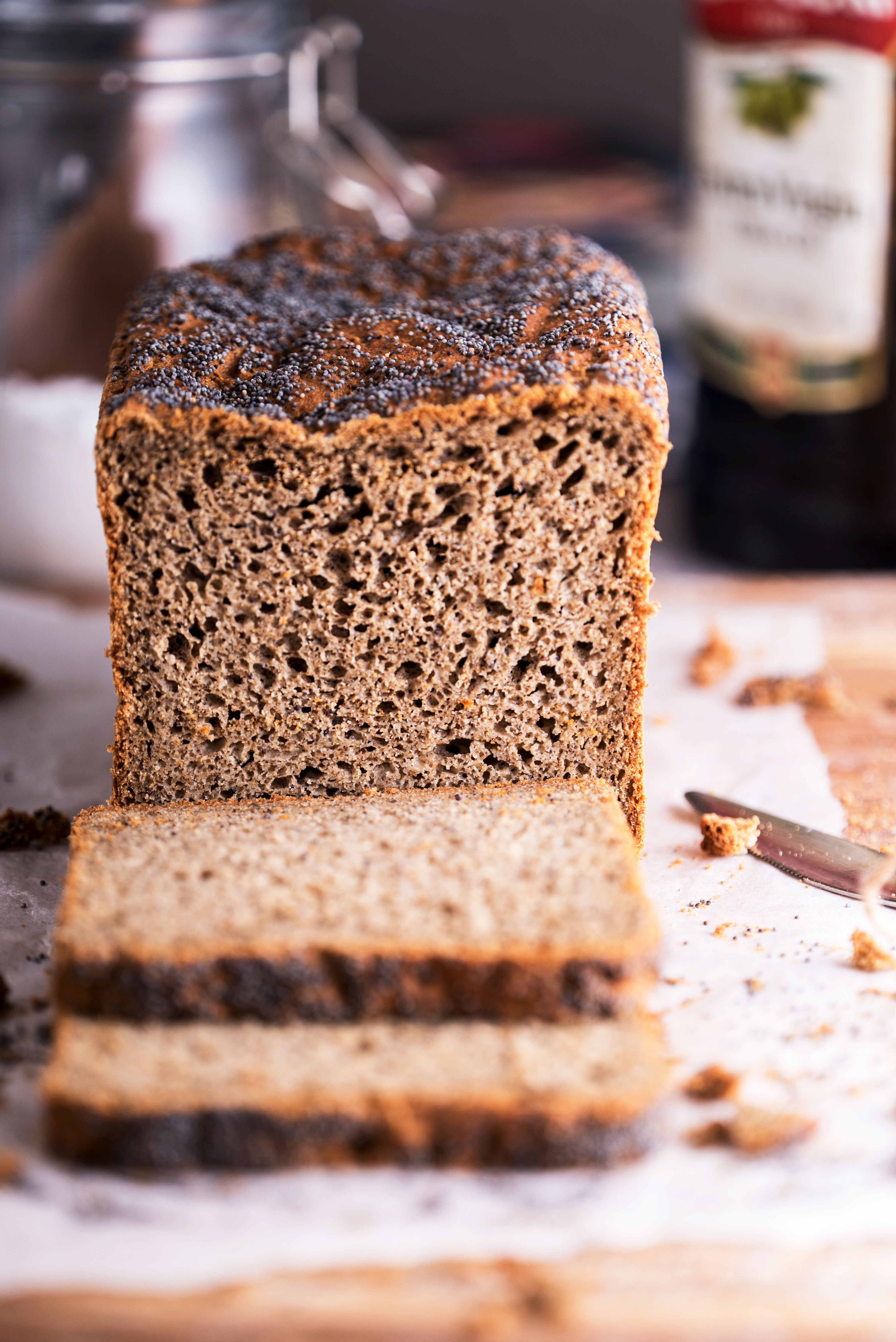 Gluten Free & Vegan Poppy Seed Sandwich Bread (4PCS)
