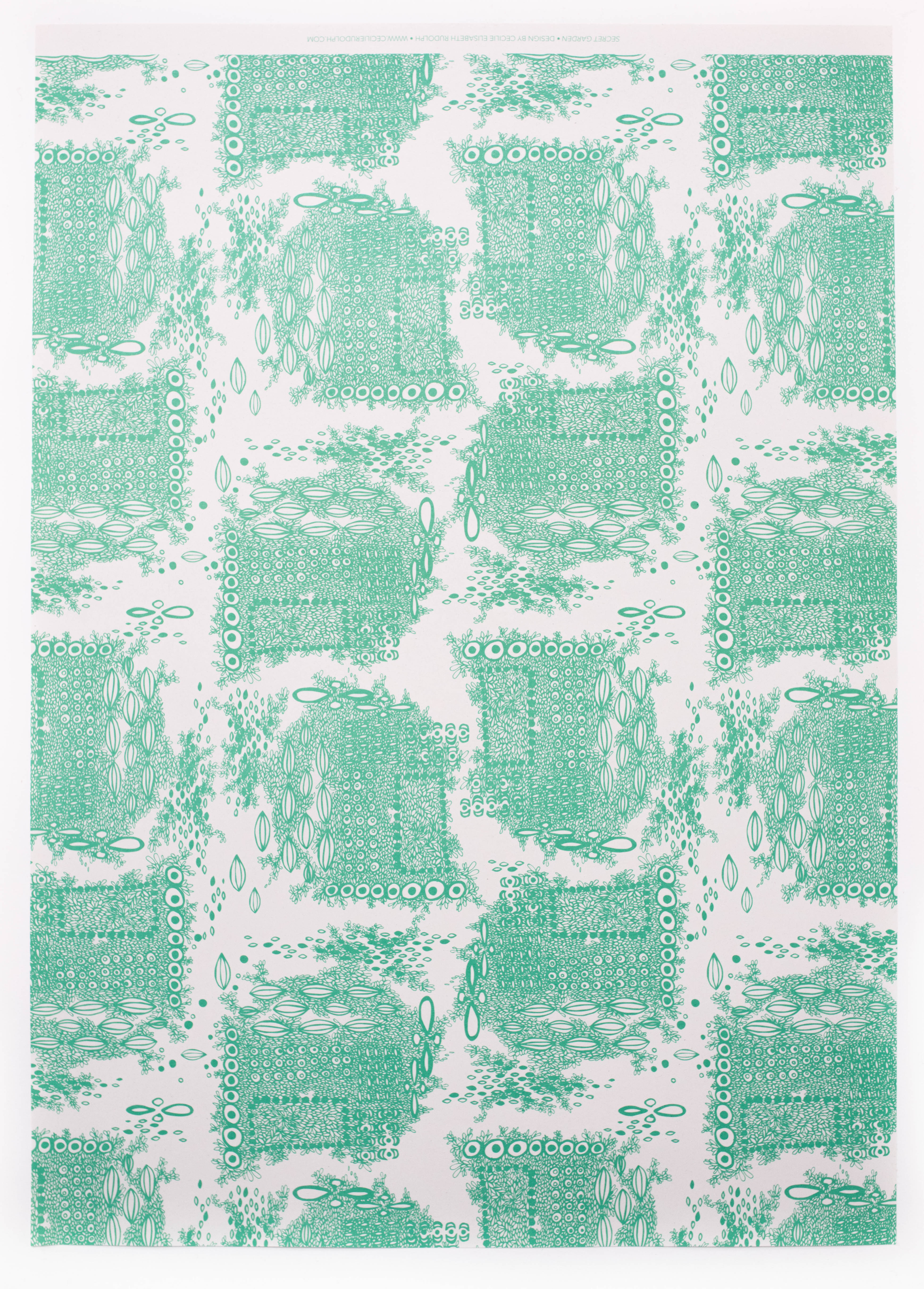 Secret Garden Gift Wrapping Sheet