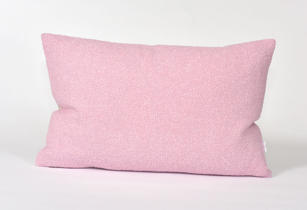 Thumbnail: Moiré Lavender x Vintage Textile Cushion (33x50cm)