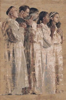 Detail of Saints tapestry, John Nava, Cathedral of Our Lady of the Angels, Los Angeles