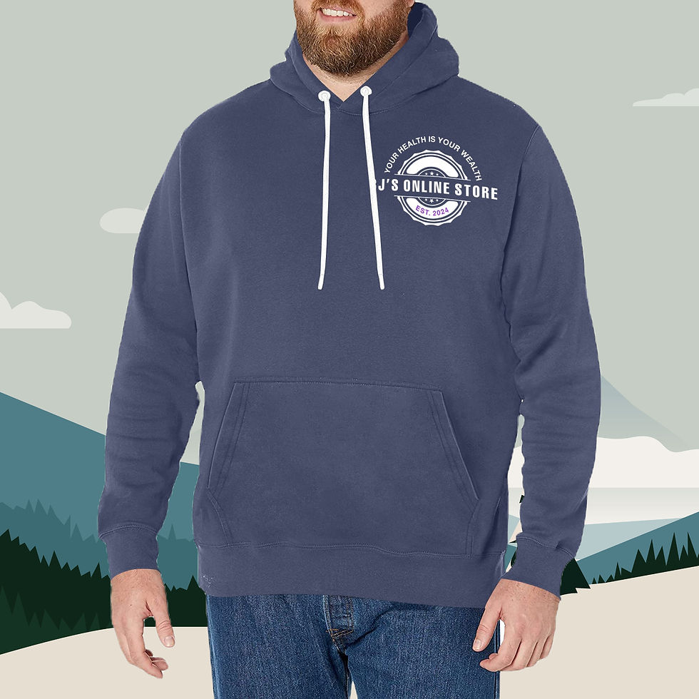 Men Blue Hooded Fleece New Men's All-Over Print Hoodie