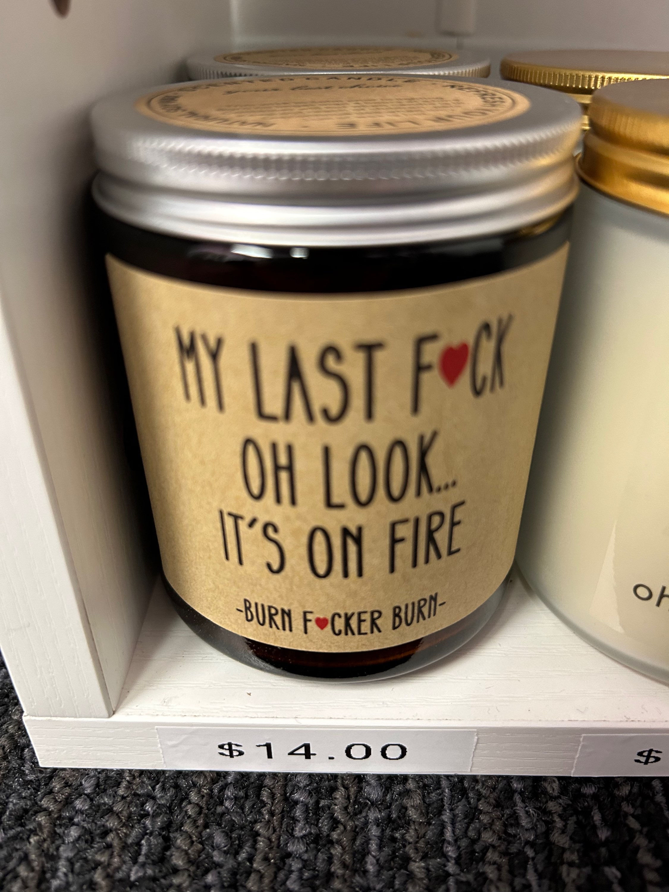 Its on Fire Candle
