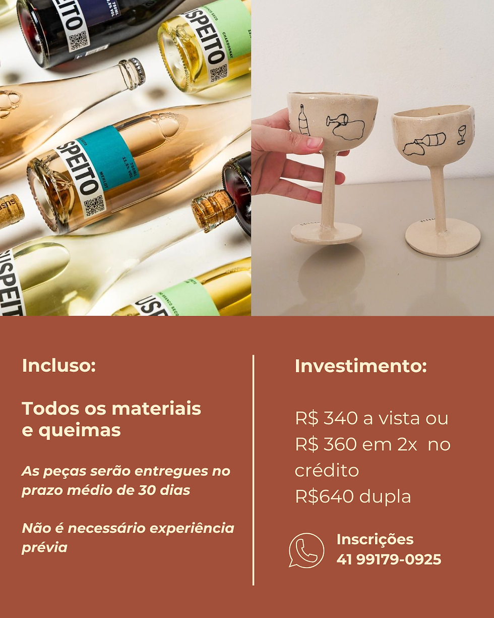 Thumbnail: Workshop Par de Taças + Vinho - 28/03