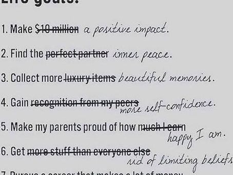 Goals Worth Pursuing