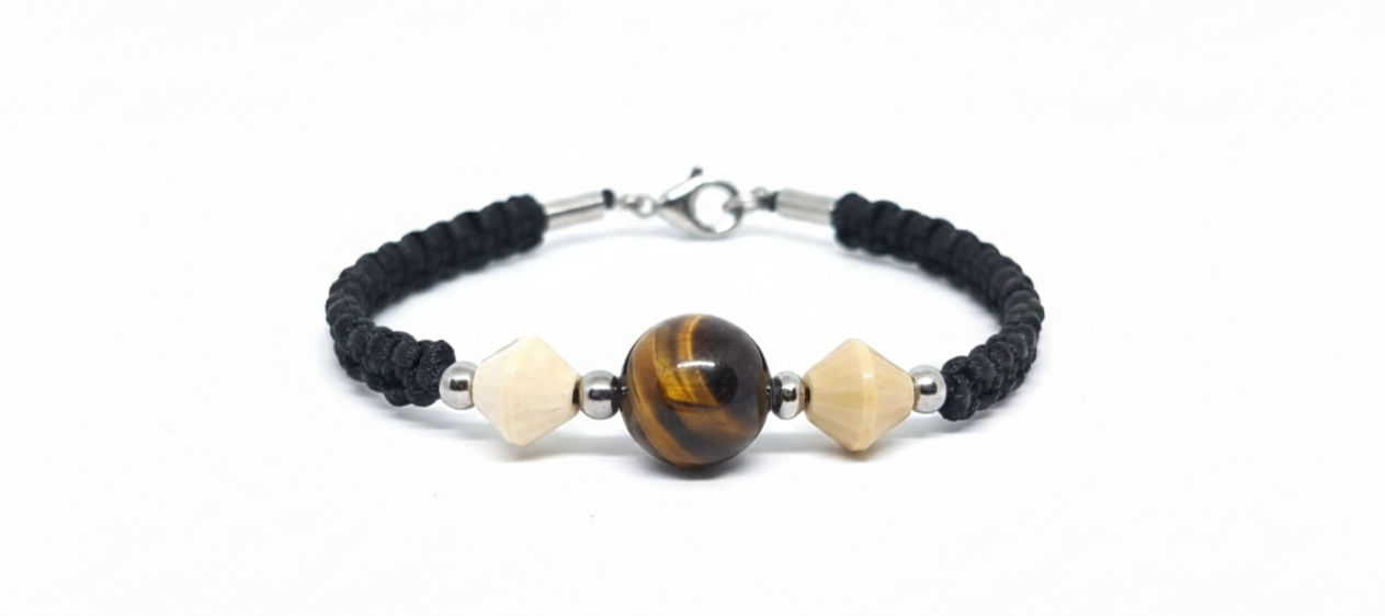 Bracciale Mokaite e occhio di tigre