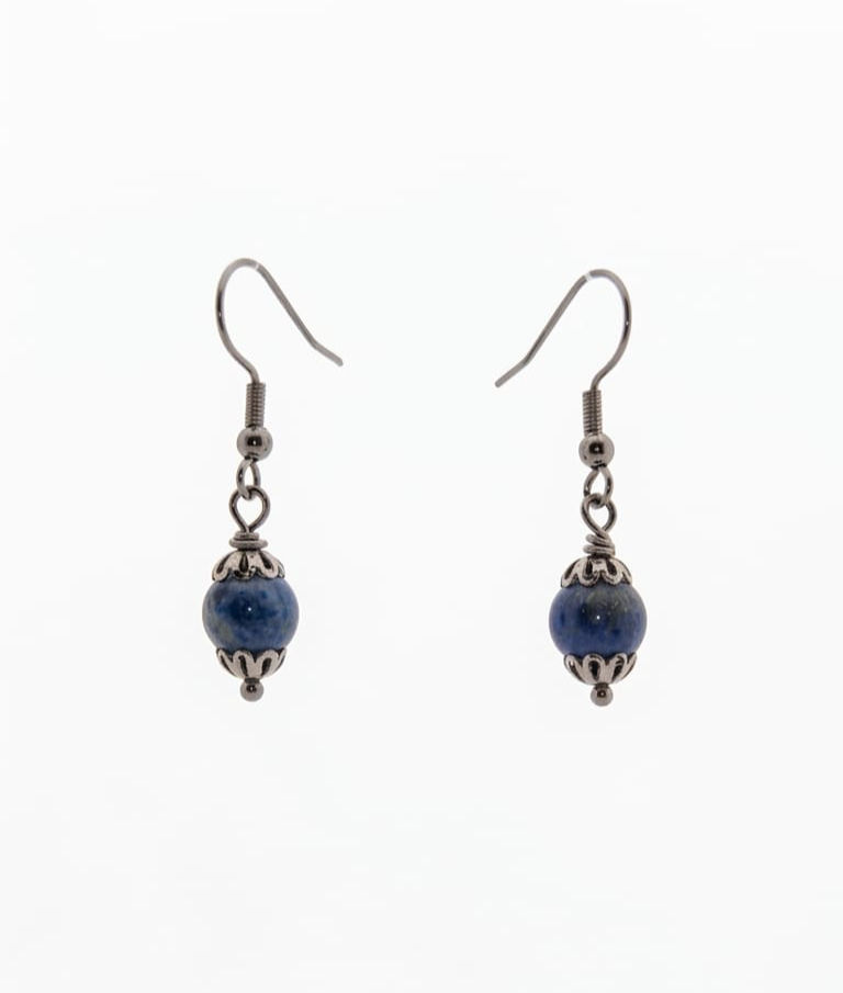 Orecchini in Dumortierite