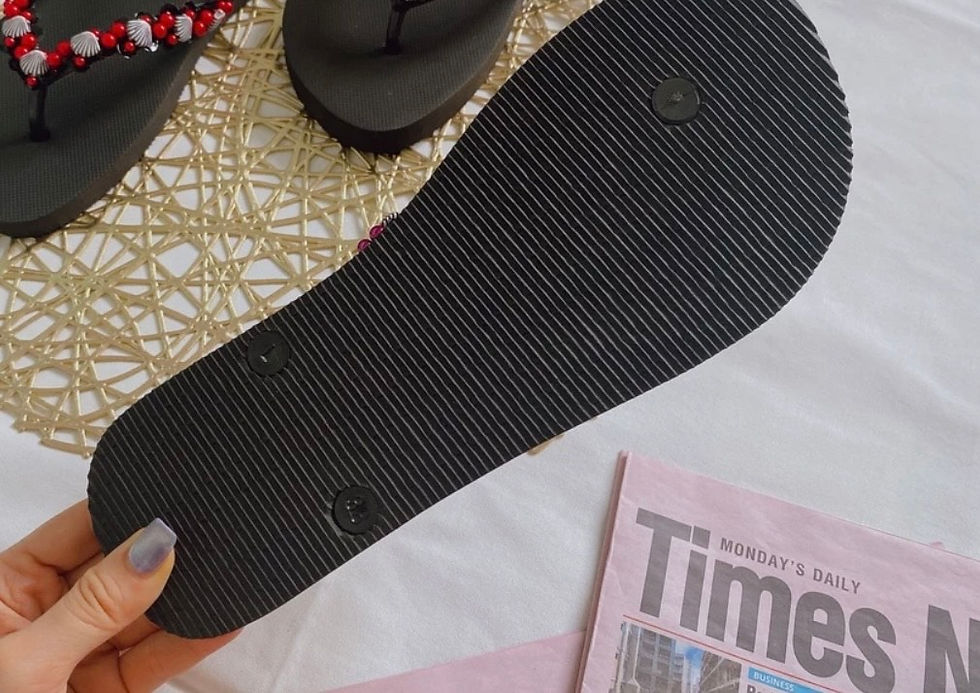 Thumbnail: Handcrafted Thai Beaded Flip Flops