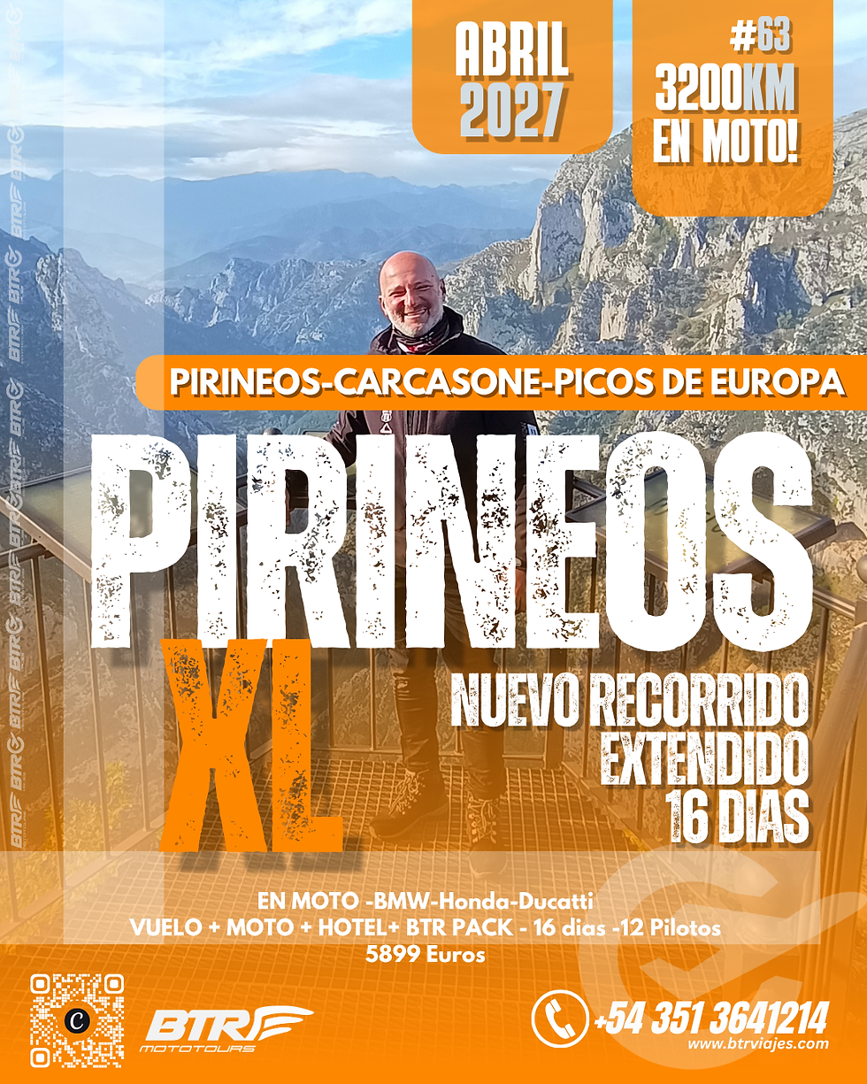 Pirineos XL - España Francia y Andorra - Abril 2027 RECORRIDO EXTENDIDO