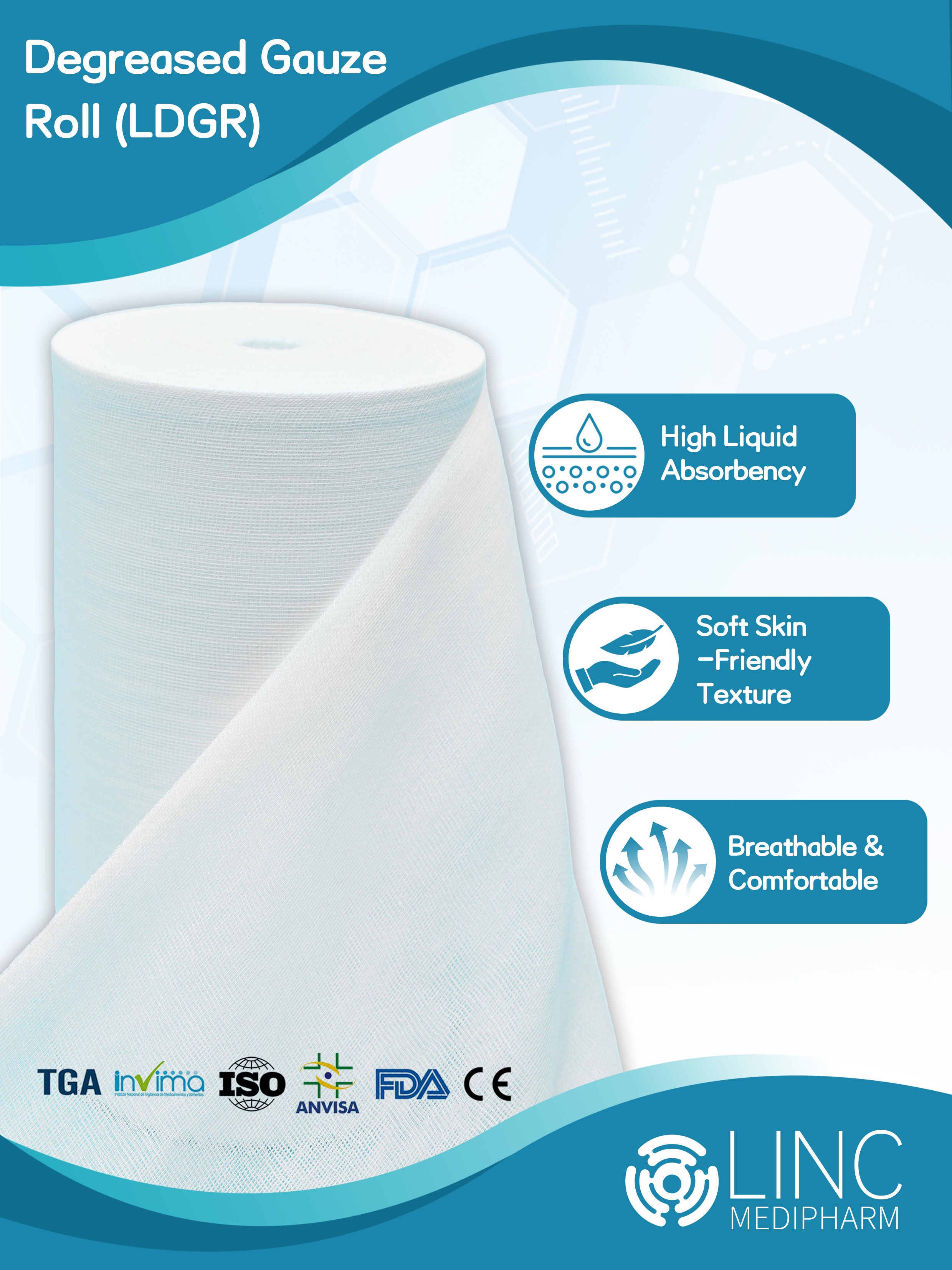 Degreased Gauze Roll(LDGR)
