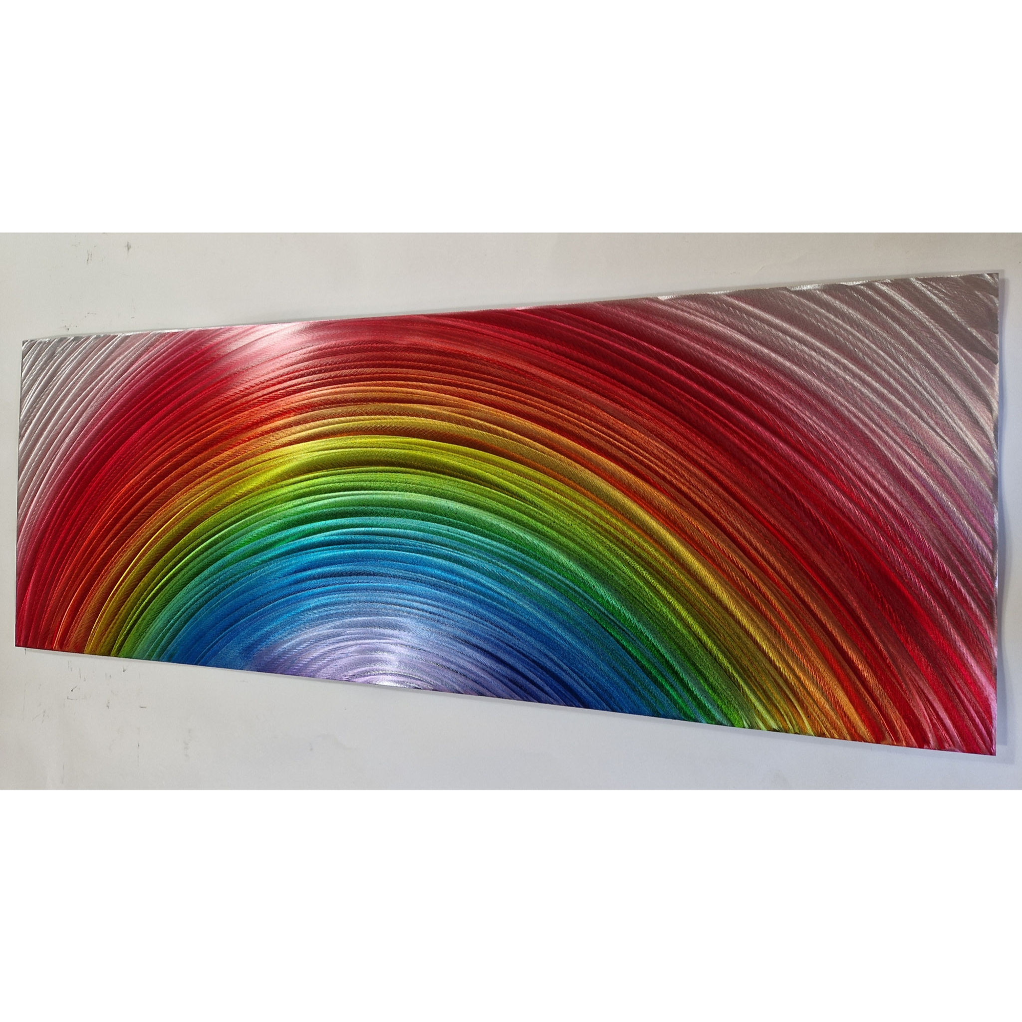 Over The Rainbow. Modern abstract metal artwork. Multi