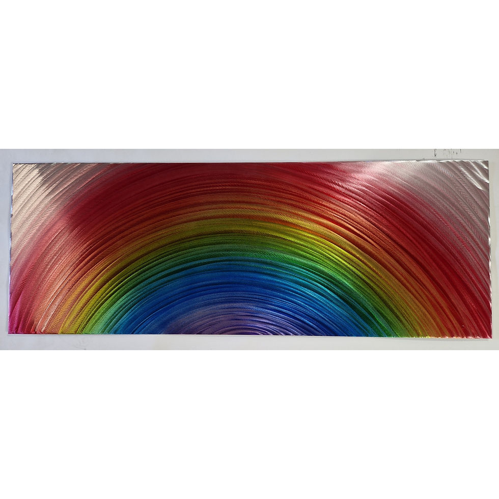 Thumbnail: Over The Rainbow. Modern abstract metal artwork. Multi