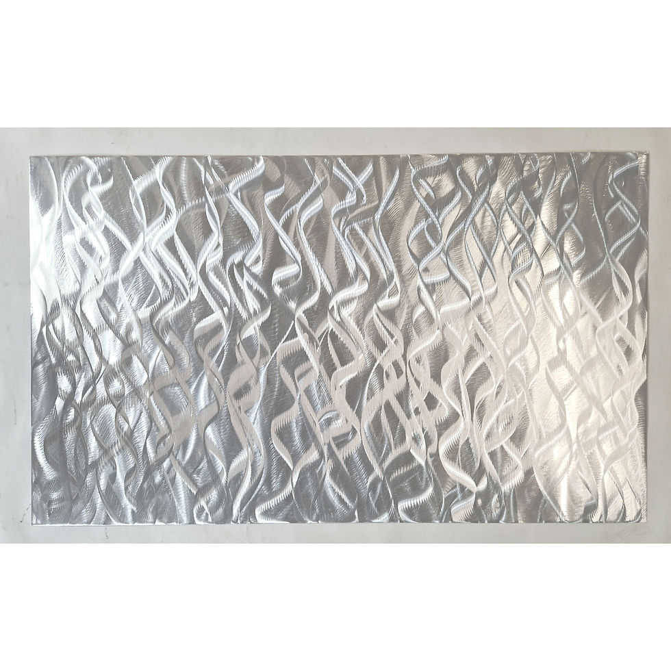 Thumbnail: Springs. Silver only.  Modern abstract contemporary metal artwork