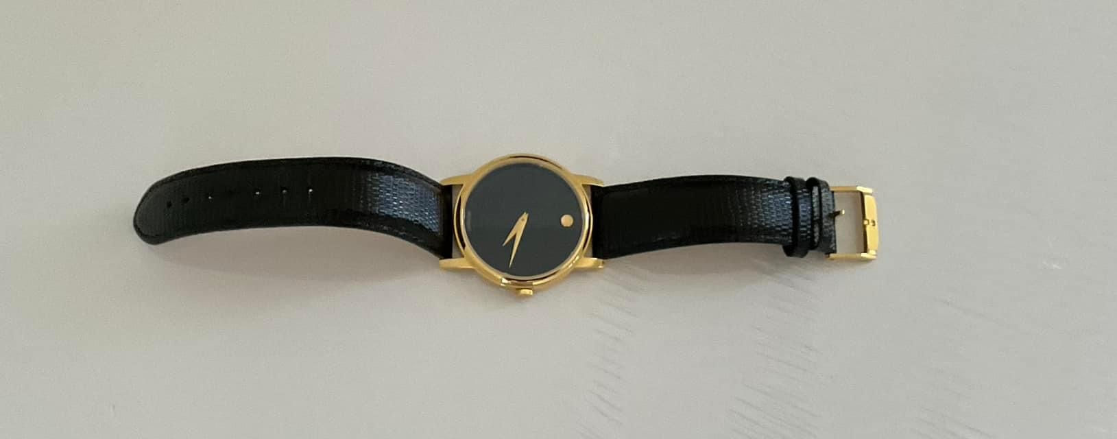 MOVADO TAILOR-MADE 24 K GOLD Watch 